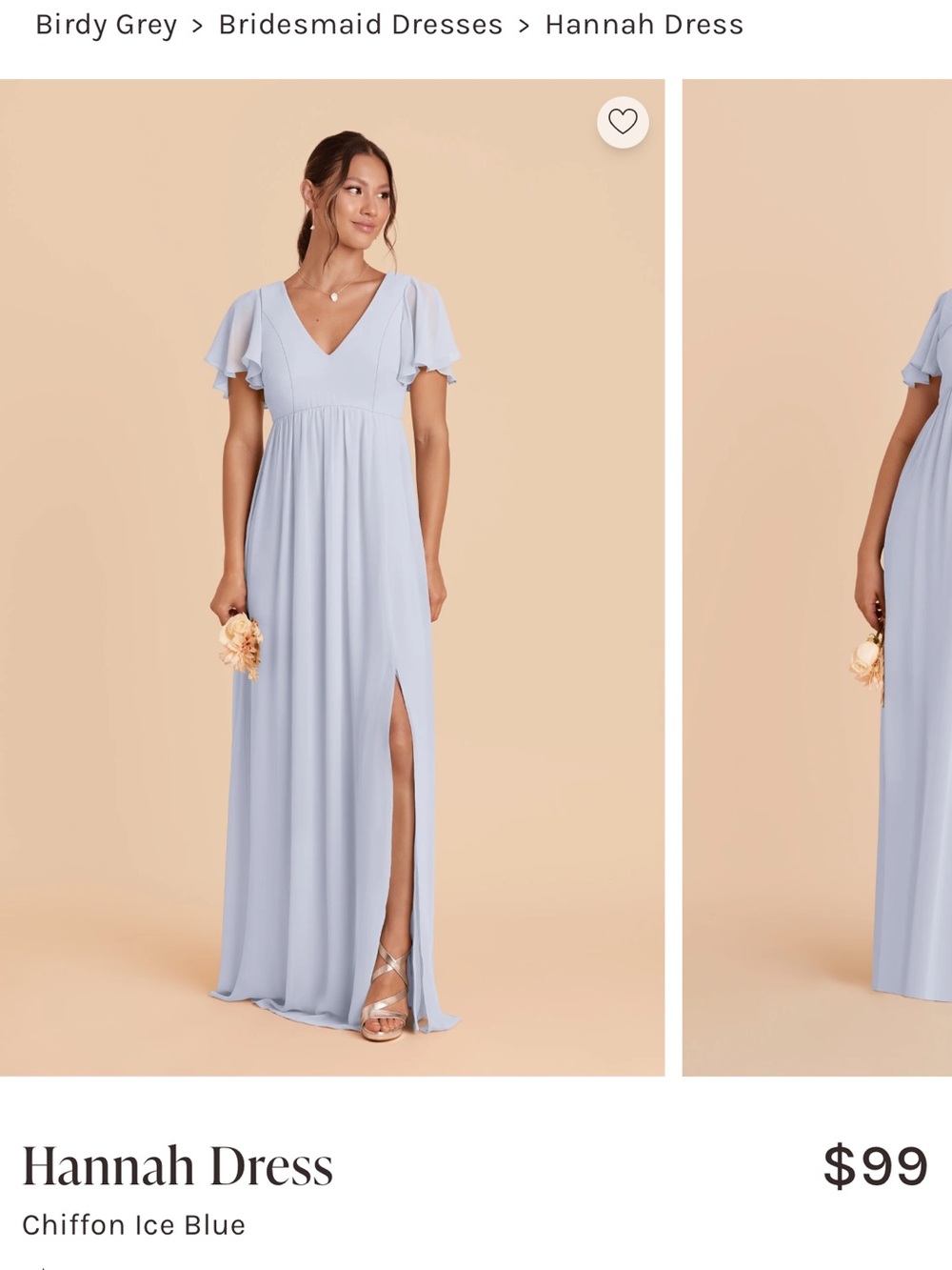 Birdy Grey Hannah Maxi Dress in Ice Blue
